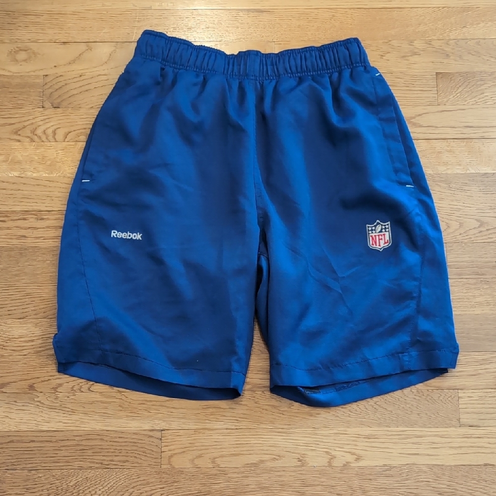 Reebok Blue Athletic Shorts Lightweight Breathable NFL